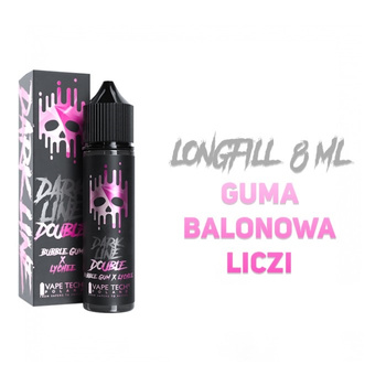 Longfill Dark Line Double 8/60 - Bubble Gum Lychee