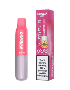 Jednorazowy DRAGBAR 20mg - Strawberry Ice