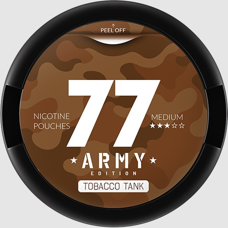 Snus 77 Slim 20mg - Army Edition - Tobacco