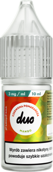 Liquid DUO 10ml - Czerwona Pomarańcza Mango 3mg