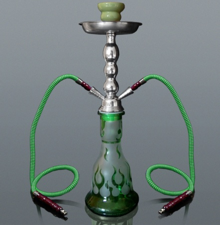 Shisha duża zielona w metalowym kuferku 5-5523