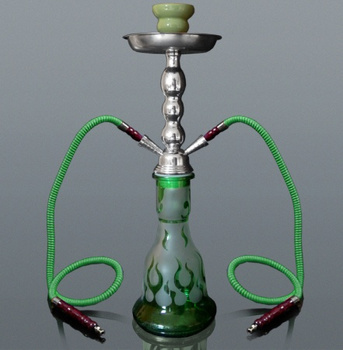 Shisha duża zielona w metalowym kuferku 5-5523