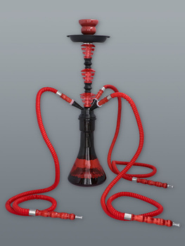Shisha duża czerwona 3 węże 5-5542