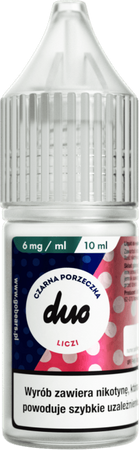 Liquid DUO 10ml - Czarna Porzeczka Liczi 6mg