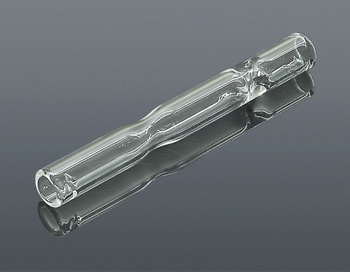 Lufka szklana gładka z dwoma zwężkami 5-0029