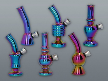 Bongo szklane małe rainbow MIX 5-3643