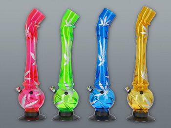 Bongo akryl liść kolorowe zagięte 5-3251