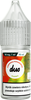 Liquid DUO 10ml - Czerwona Pomarańcza Mango 18mg