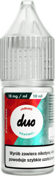 Liquid DUO 10ml - Jabłko Menthol 18mg