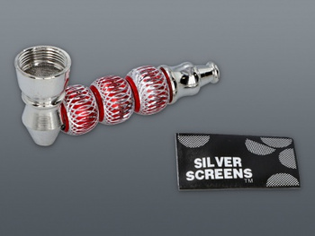 Lufka metalowa zdobiona z cybuchem 5-2058