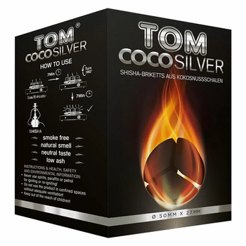 Węgiel do shishy Tom Cococha Silver 1kg