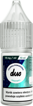 Liquid DUO 10ml - Czarna Porzeczka Menthol 18mg