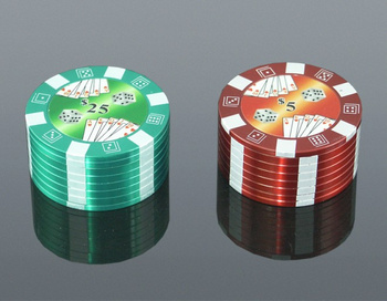 Młynek do tytoniu metal żeton poker 1-2071