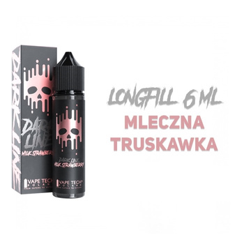 Longfill Dark Line 6/60ml - Milk Strawberry