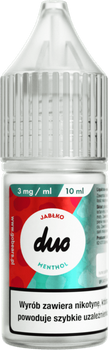 Liquid DUO 10ml - Jabłko Menthol 3mg