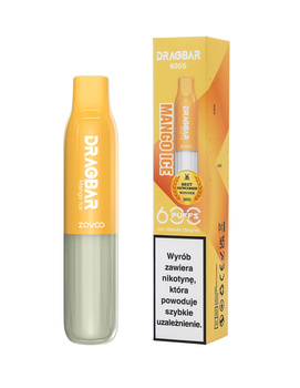Jednorazowy DRAGBAR 20mg - Mango Ice