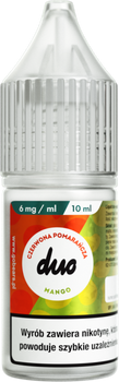 Liquid DUO 10ml - Czerwona Pomarańcza Mango 6mg