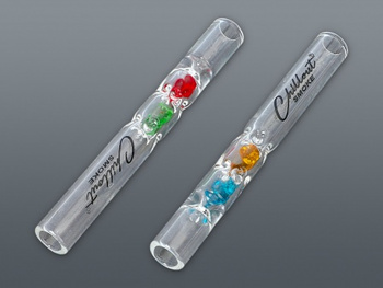 Lufka szklana z kryształkami 5-0079