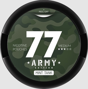 Snus 77 Slim 20mg - Army Edition - Mint