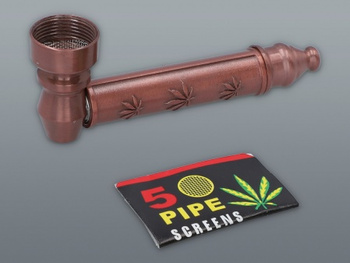 Lufka metalowa z cybuchem z sitkami 5-2091