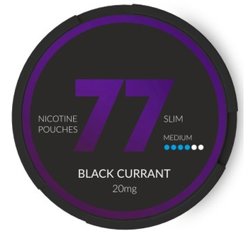 Snus 77 Slim 20mg - Black Currant