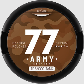 Snus 77 Slim 20mg - Army Edition - Tobacco