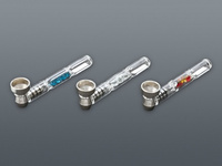 Lufka szklana z kryształkami i cybuchem 5-0252